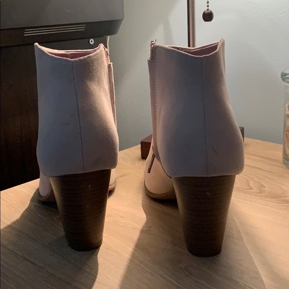 Cream Ankle Boots - Picture 5 of 6
